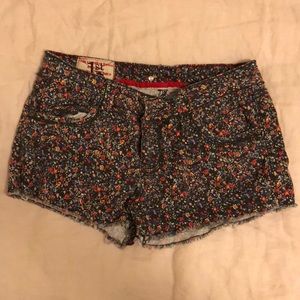 Floral cutoff shorts